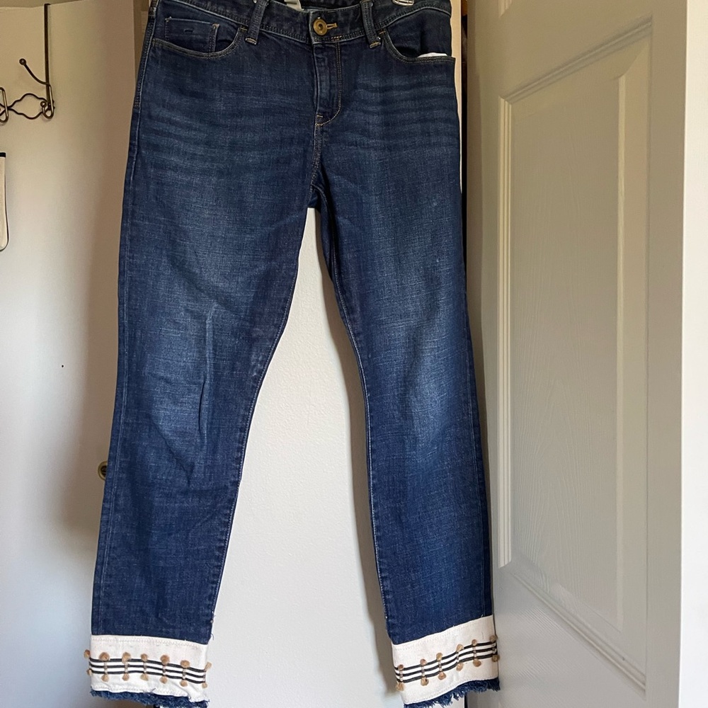 Banana Republic Embroidered Jeans